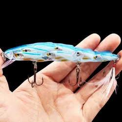 EASYFISH Good Reflective Effect 12cm/15g Fake Bait High Fishing Rate Wear Resistance Bait Fishing Supplies Bionic Bait Tensile
