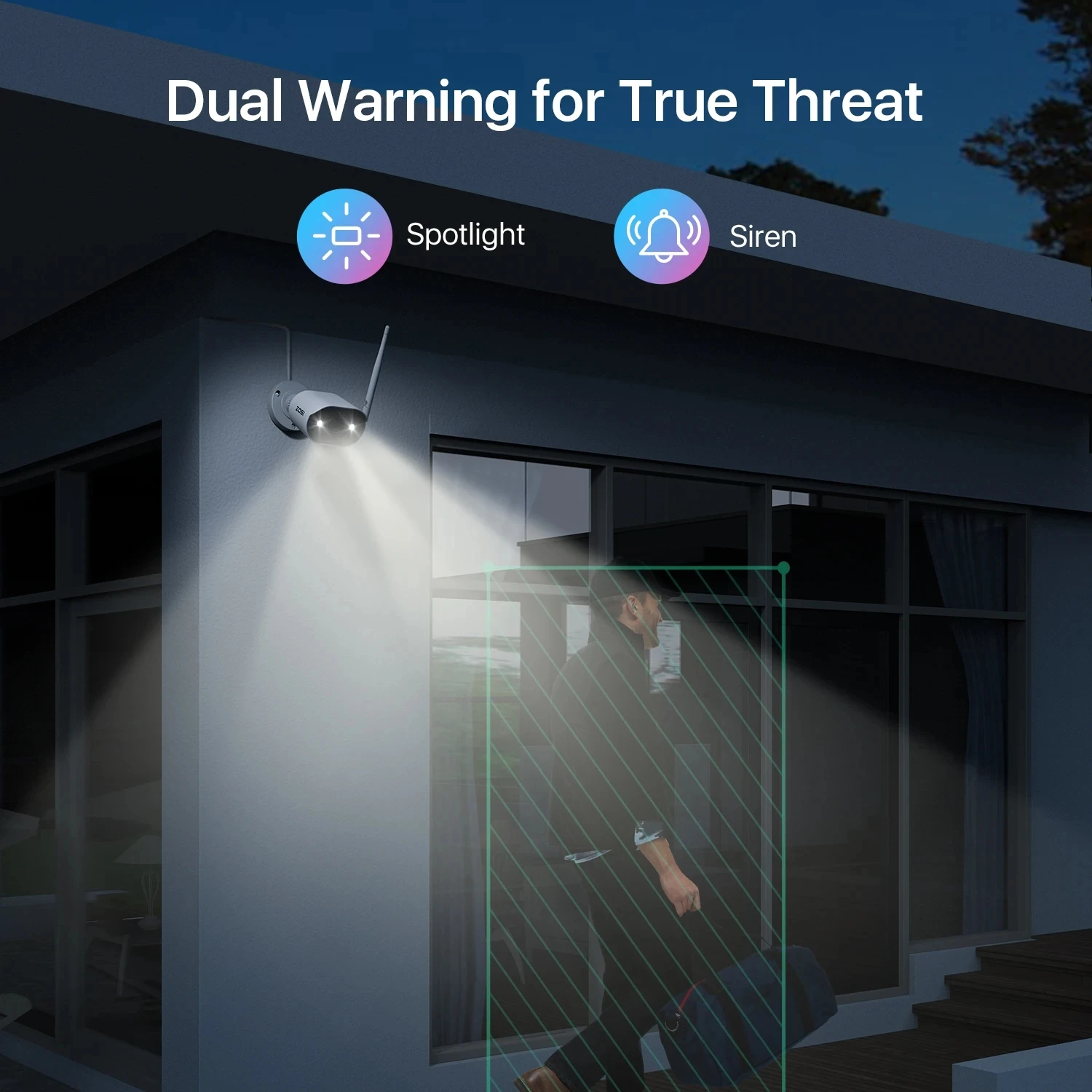 ZOSI 무선 보안 카메라 시스템, 야외 IP 카메라, 와이파이 비디오 감시 키트, 8 채널, H.265 CCTV NVR 및 HD, 5MP