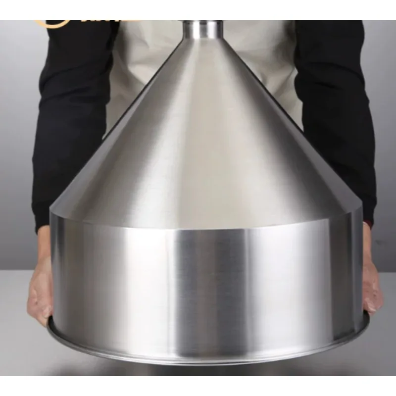 304 Stainless Steel Thickened Funnel Hopper Paste Liquid Feeding Bucket for Food Filling Machine