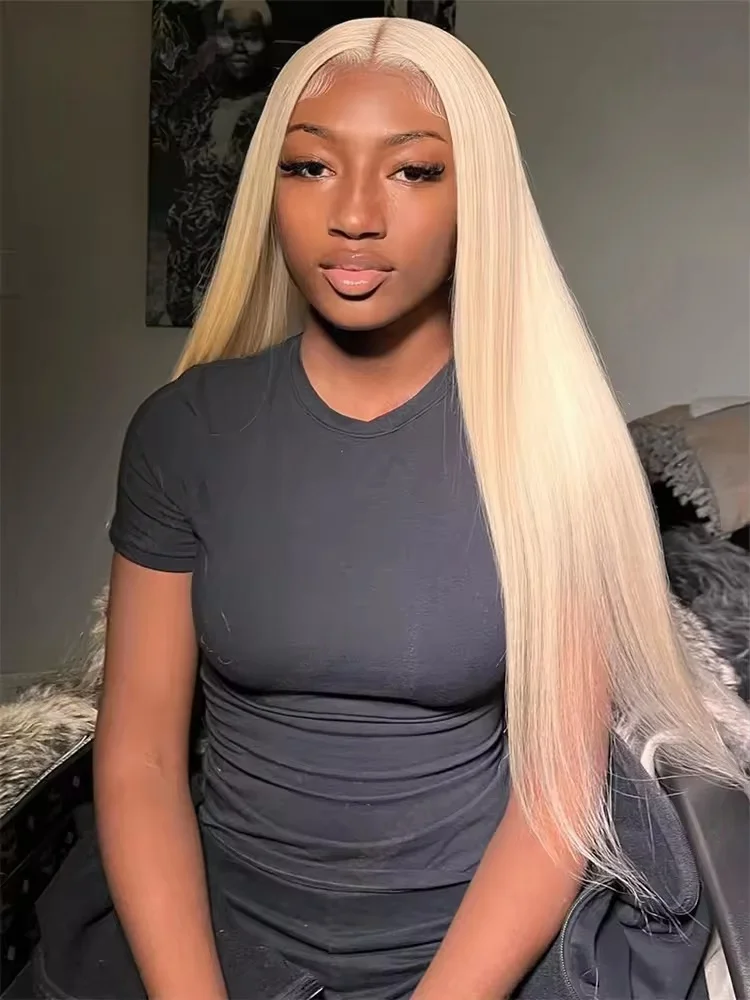 

613 Straight Lace Front Wig 13x6 HD Transparent 613 Blonde Colored Lace Front Human Hair Wigs for Women Brazilian