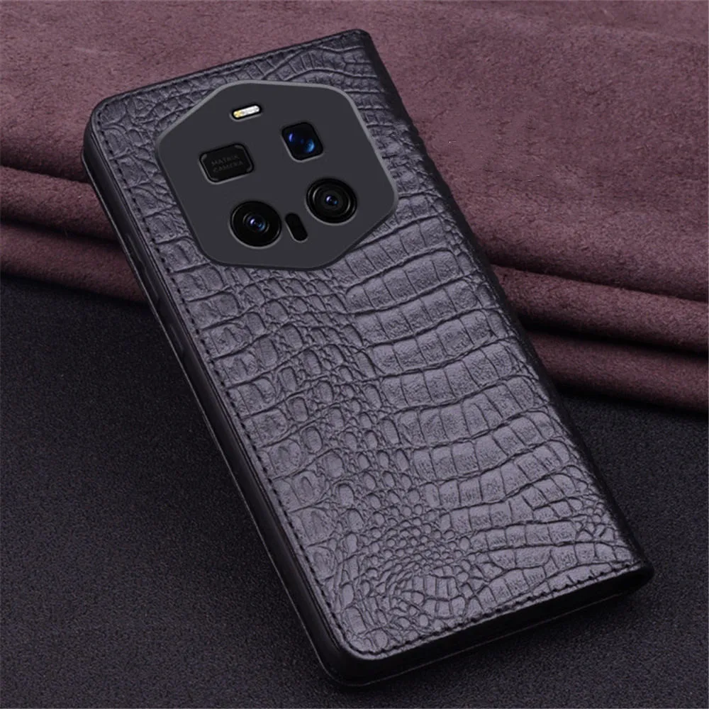 Funda con tapa de cuero de vaca Natural de primera calidad para Honor Magic8 Pro Magic7 Magic7 RSR Business Cover