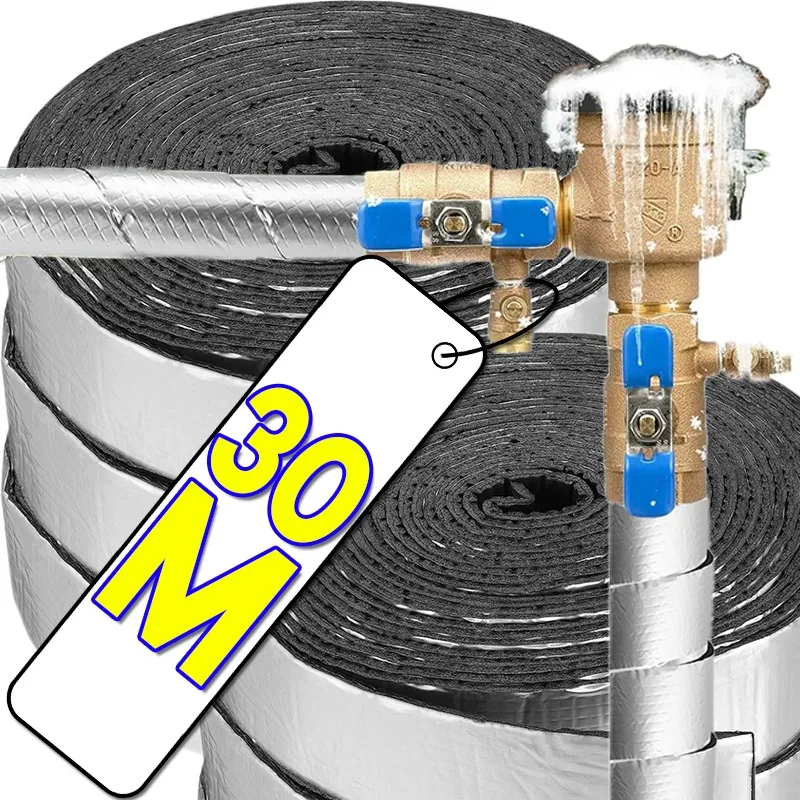 Bande isolante pour tuyaux d'eau froide d'extérieur et d'hiver, robuste, résistant au gel, ignifuge, isolation, Protection des égouts, accessoire de tuyau