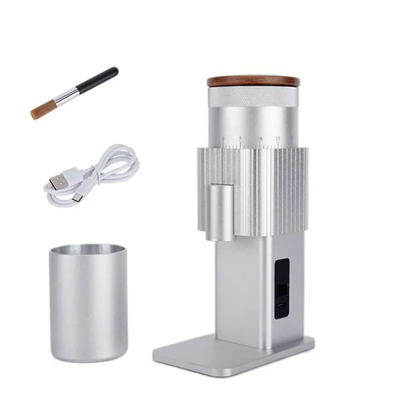 مطحنة القهوة المحمولة - مطحنة كهربائية صغيرة، مطحنة حبوب القهوة، مطاحن القهوة للاستخدام المنزلي، هدية السفر لجميع القديسين