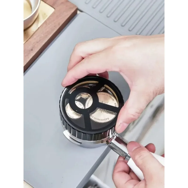 Apollo Planetary Gear Coffee Distribution Tool Espresso Equipment Disperses Clumps 58mm Lelit Coffee Distributor WDT Tool BB
