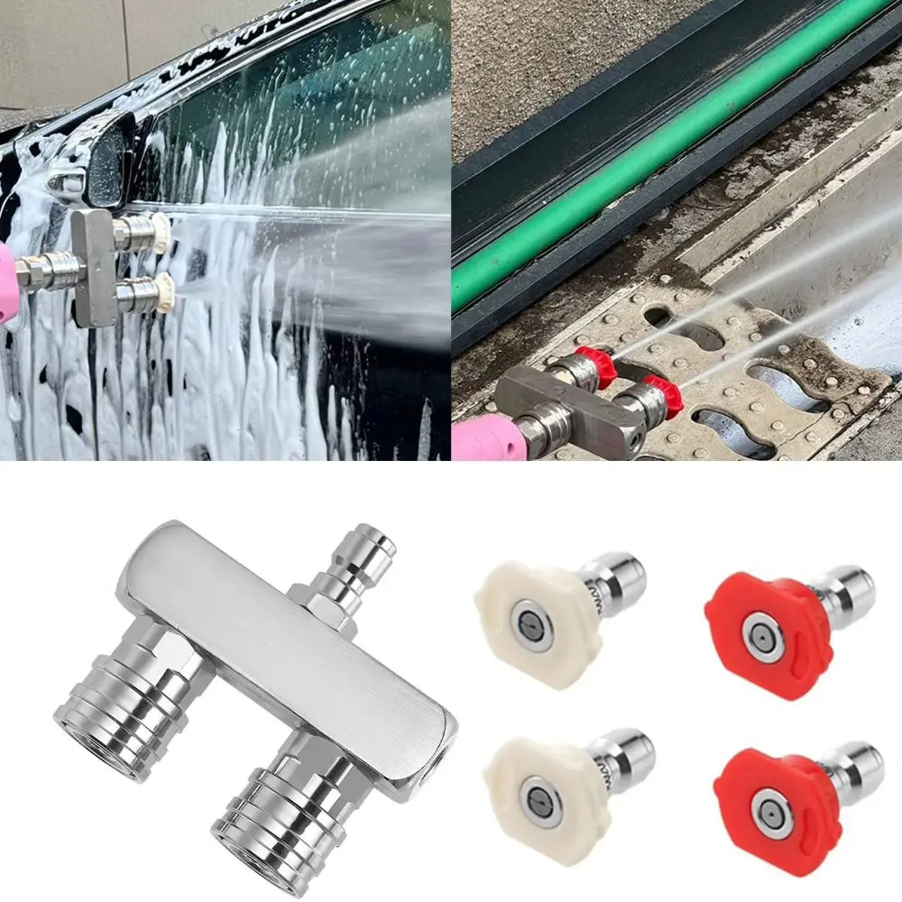 

Stainless Steel Pressure Washer Tip Quick Connector 4000 PSI Power Washer Nozzle High-Power Ultra-high Pressure