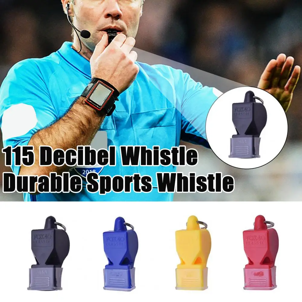 

Referee Whistle With Lanyard Keyring 115dB Loud Sound Professional Outdoor Training Survival Soccer Basketball Sports Whistle