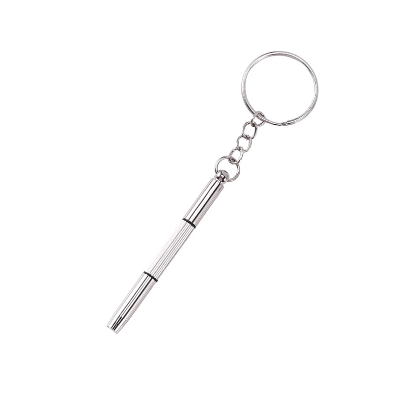 

WCS-1000Pcs 3 In 1 Eyeglass Screwdriver Sunglass Glasses Watch Repair Tool Kit With Keychain Portable Screwdriver Tool