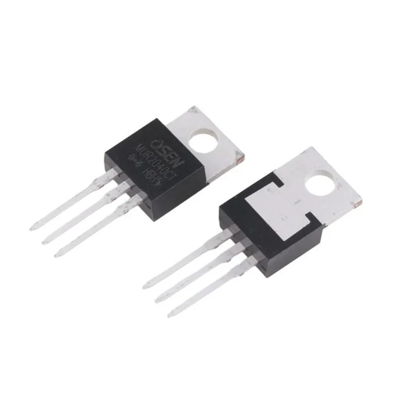 10pcs New MUR2040CT TO-220 MUR2040 Common Cathode Ultra-Fast Recovery Diode 20A 400V