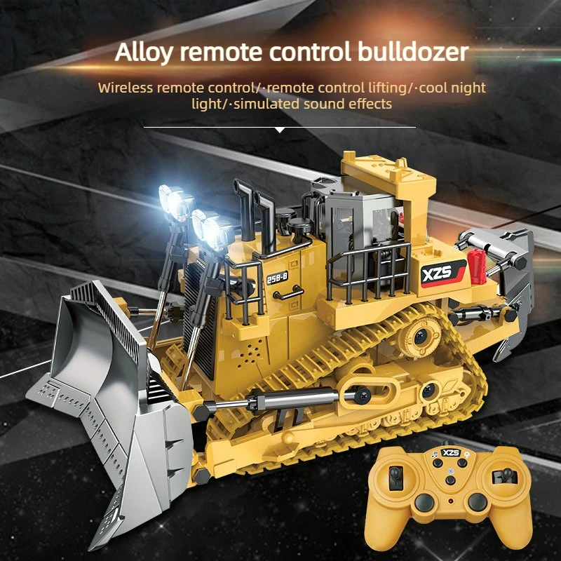 Cool Stuff Toy Car Funny Gift-1:24 Alloy 9-channel Rc Cars,Kawaii Rc Crawler Bulldozer,Robot Chassis,Monster Truck,Toys for Kids