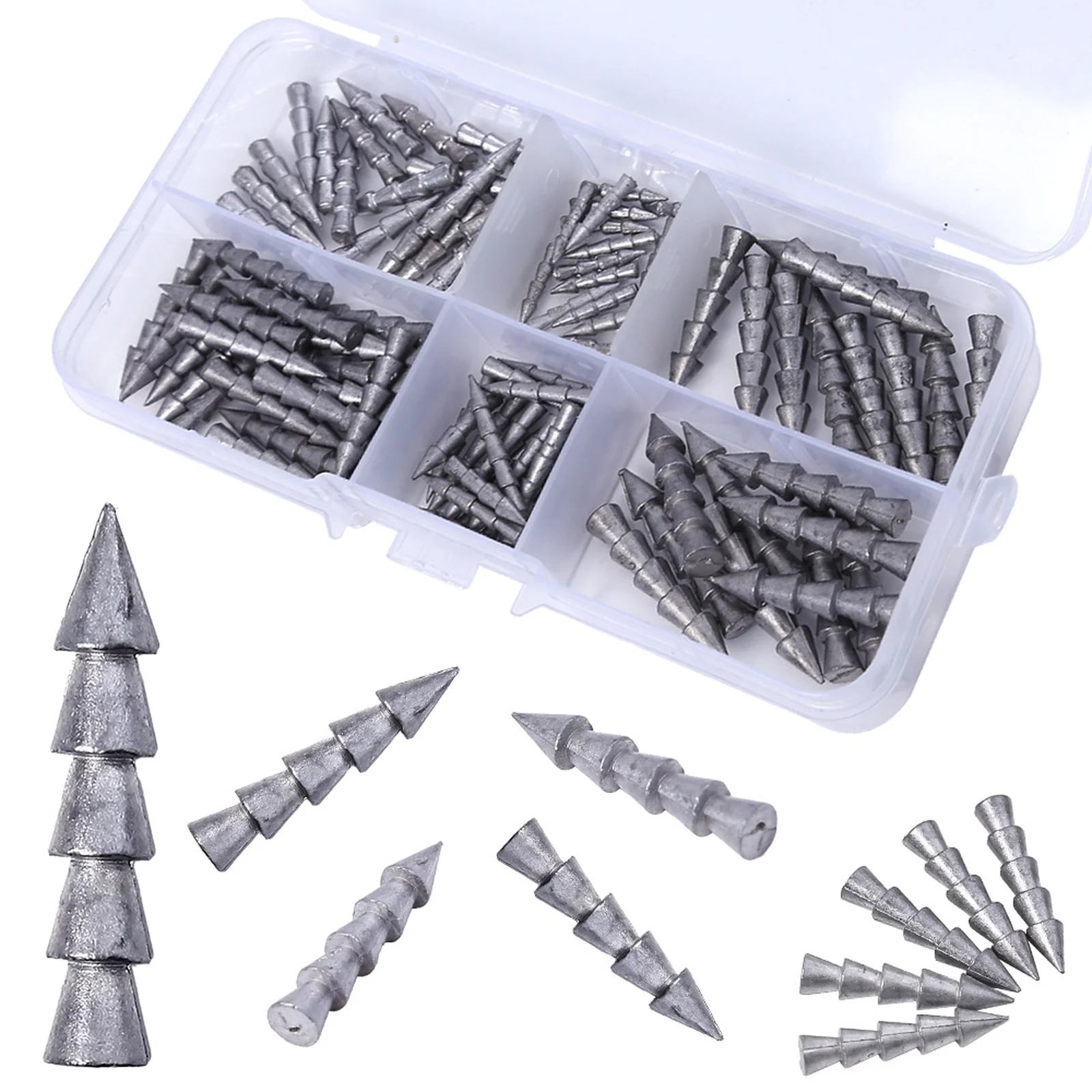 Tungsten Nail Weights 100 Kit Neko Rig & Wacky Rig Fishing Sinkers for Soft Lures Bass Fishing Weights for Precise Control view 2