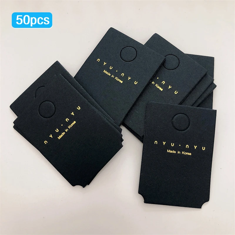 50Pcs High Quality Hair Clip Packaging Card Exquisite Hair Clip Display Cards DIY Hair Accessories Retail Price Labels Cards