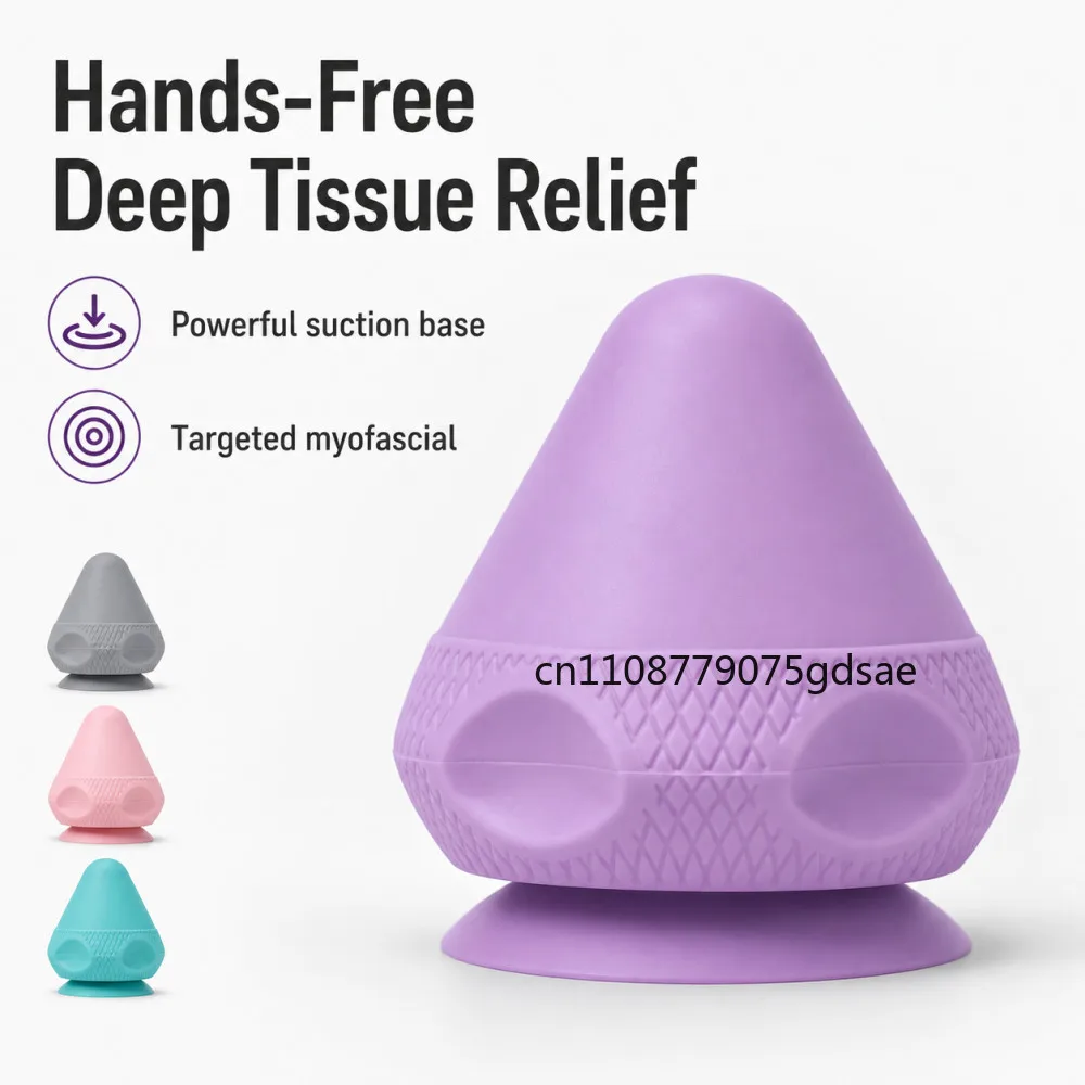 1pc Silicone Massage Cone Solid Adsorption Ball Psoas Thoracic Spine Back Scapula Foot Yoga Muscle Release Massage Apparatu