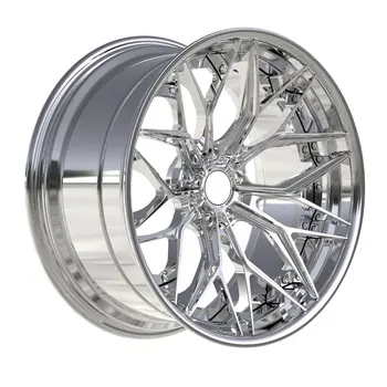 Custom 2 Piece Monoblock  Luxury Forged Alloy Deep Concave Car Wheel 5x114.3 5x120 5x130 5x112 15 18 19 20 22 Inch Rim