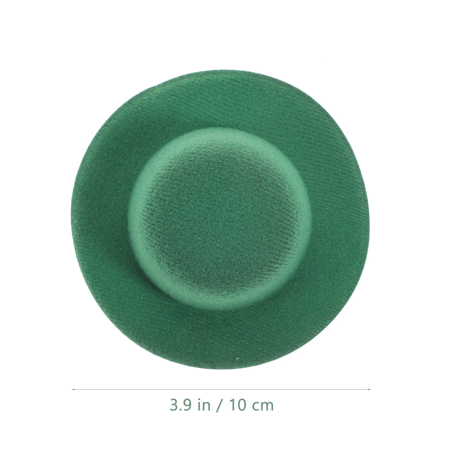 

10pcs Mini Hat . Patrick'S Day Hairpin Accessory Bright Green Party Costume Decor Craft Accessories Lightweight For