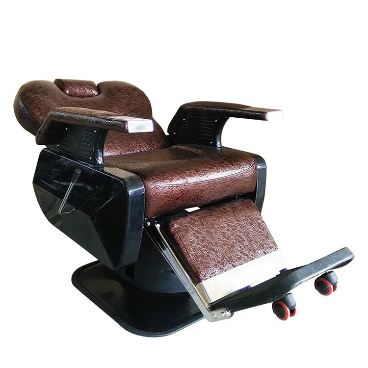 New Design Aluminum Durable Red Leather Barber Chair Hairdressing Furniture