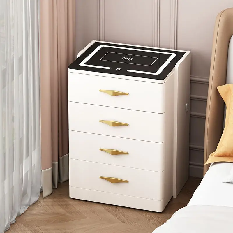 Dresser, bedside table, hidden safe, integrated new multi-functional clamshell vanity mirror, free installation