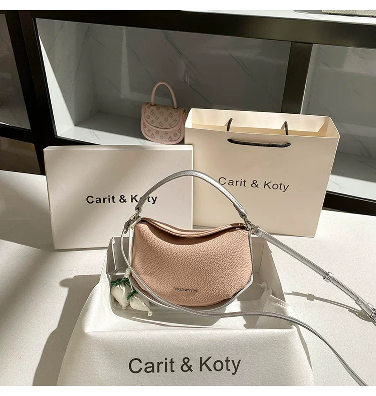 High Quality Textured Women Handbag Fashion Hobo Bag Luxury Clutch Purse Shoulder Messenger Bag Female Casual Tote Bag