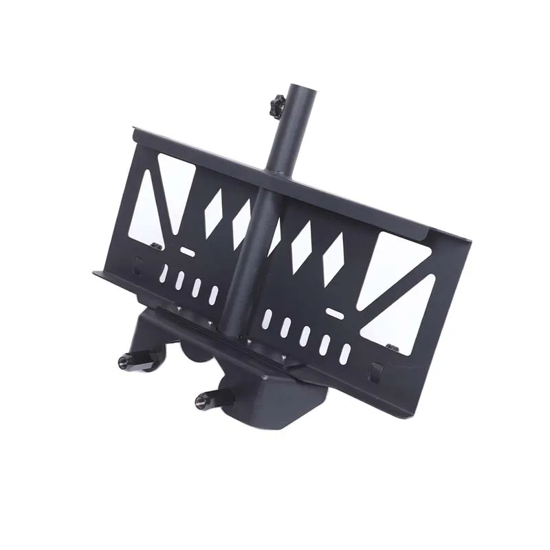 For Haval H9 2024-2025 Carbon Steel Black Multi-purpose License Plate Flagpole Bracket Exterior Accessories