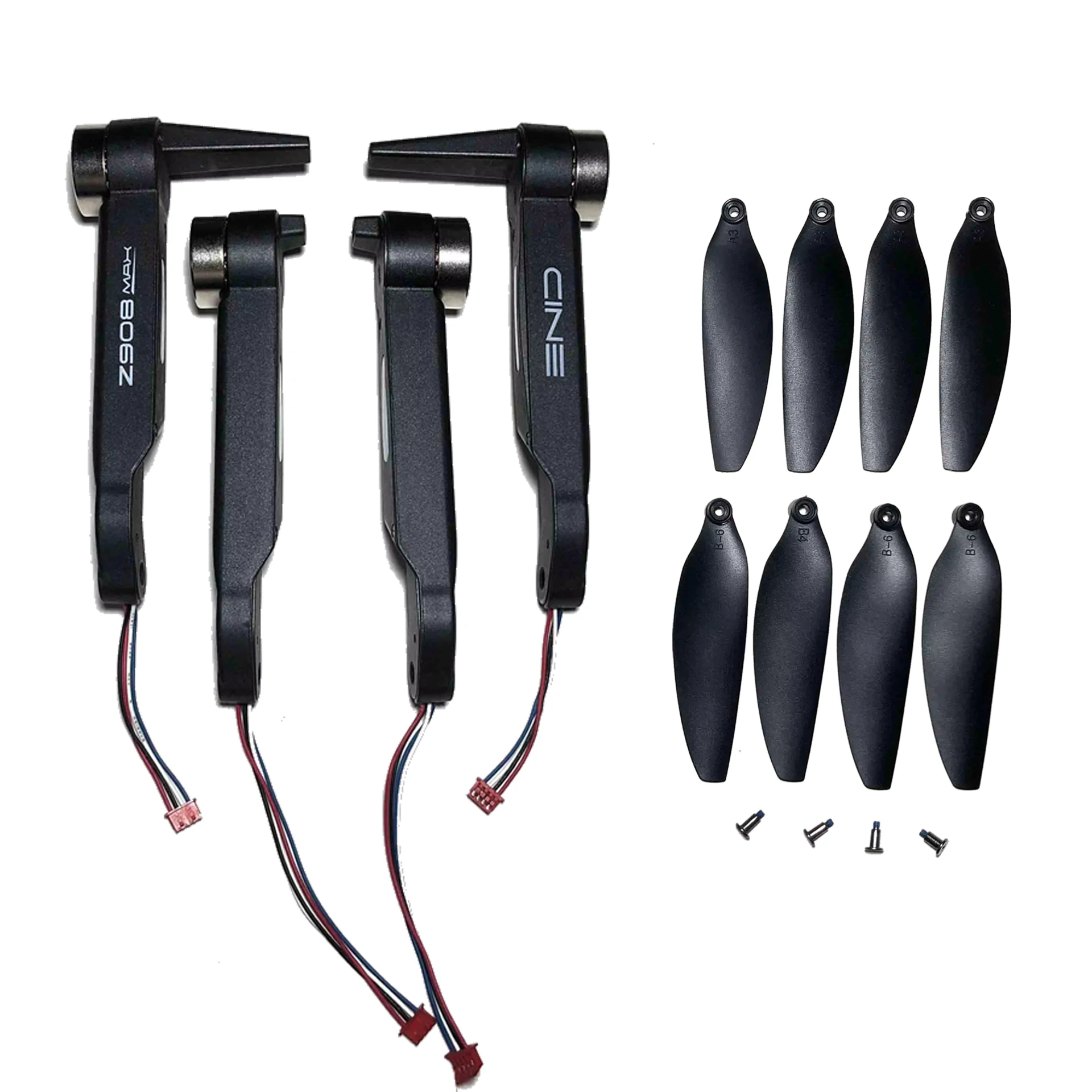 Brushless Drone Z908 MAX Original Spare Part Full Motor Arm Set Propeller Blade DIY Accessory