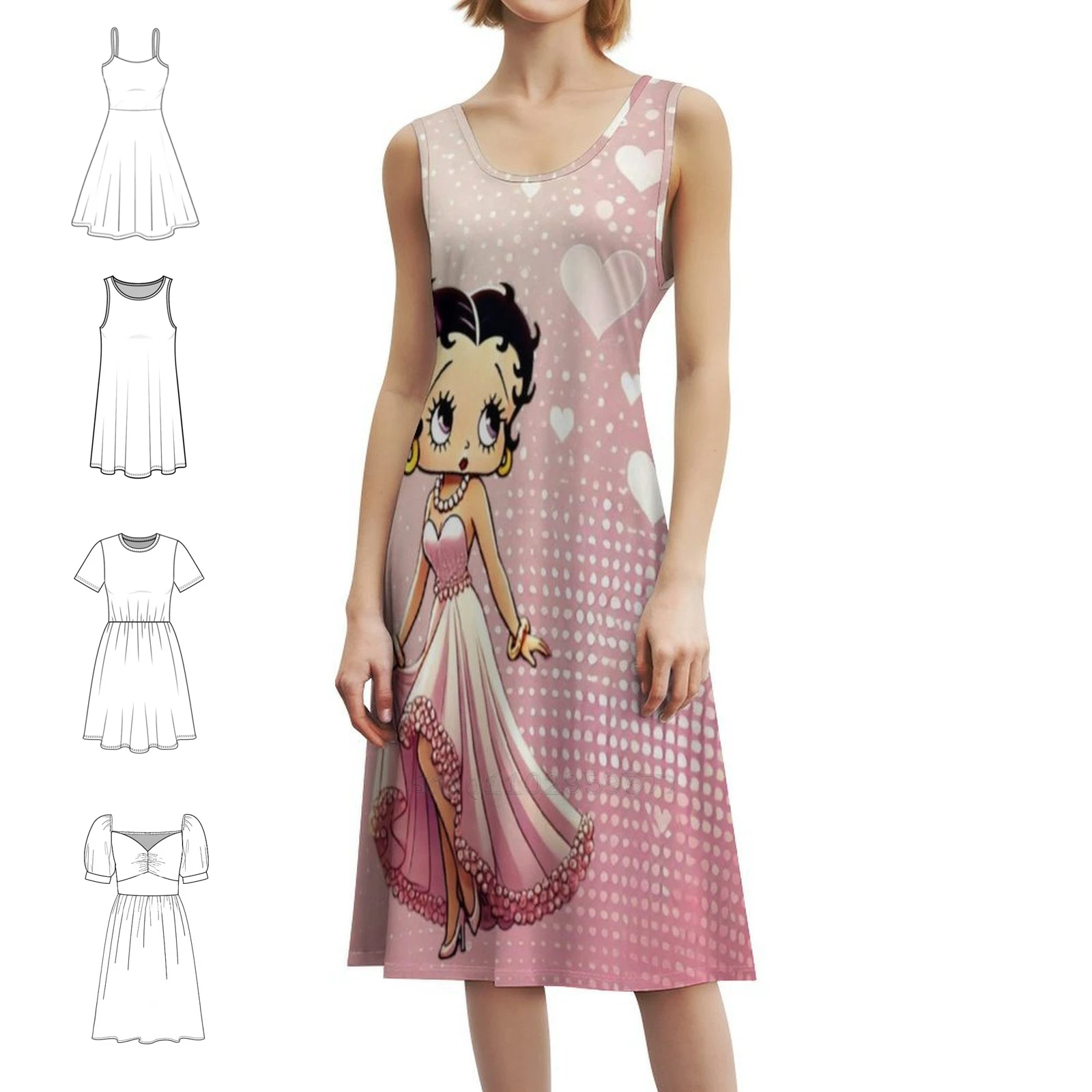 

Женское элегантное вечернее платье Boop'S Timeless Glamour, платье трапециевидной формы с короткими/длинными/без рукавов, розовый гламурный жемчуг Boop