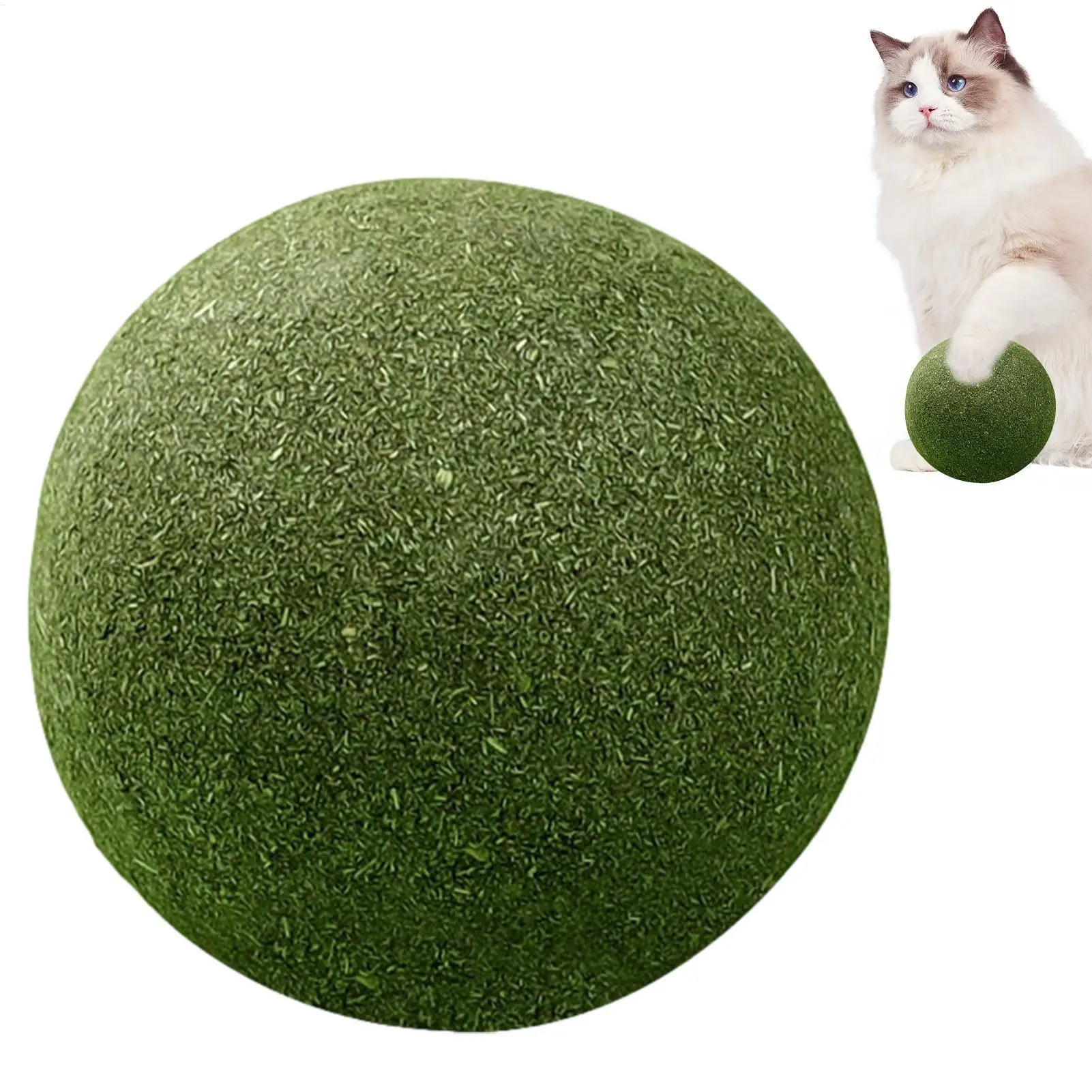 Extra große 10CM Katzenminze-Bälle, Gallefrucht-Bälle, Selbstbeschäftigung und Stressabbau, Katzenminze-Spielzeug zum Zähneknirschen, großer Minzball