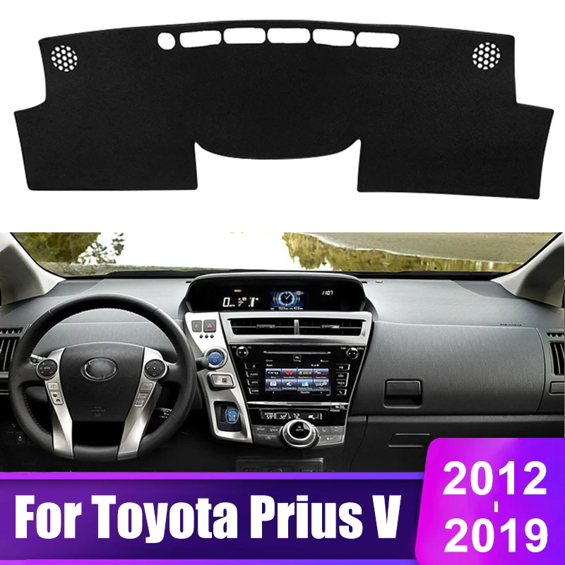 

For Toyota Prius V Daihatsu Mebius 2012 2013 2014 2015 2016 2017 2018 2019 ZVW40 Car Dashboard Sun Shade Cover Pad Accessories