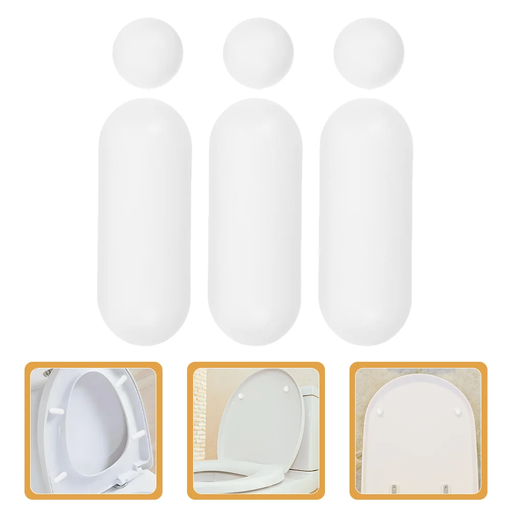 

1 set 1 Set Toilet Seat Bumper Pads Replacement Kit For Bidet Lid Buffer Spacers Anti-Slip Cushion Covers Bathroom Repair Parts