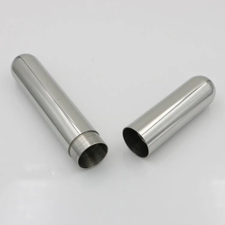 168*22mm Humidor Thickened Stainless Steel Cigar Tube Storage Box Case Single Cigar Holder Cigarette Set view 2