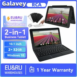 Tableta Windows 10 de 32 bits y 10,1 pulgadas, Tablet pequeña 2 en 1 de 2GB, DDR + 32GB de ROM, Compatible con USB 3,0, HDMI, cámara Dual de 6000mAh, la más barata