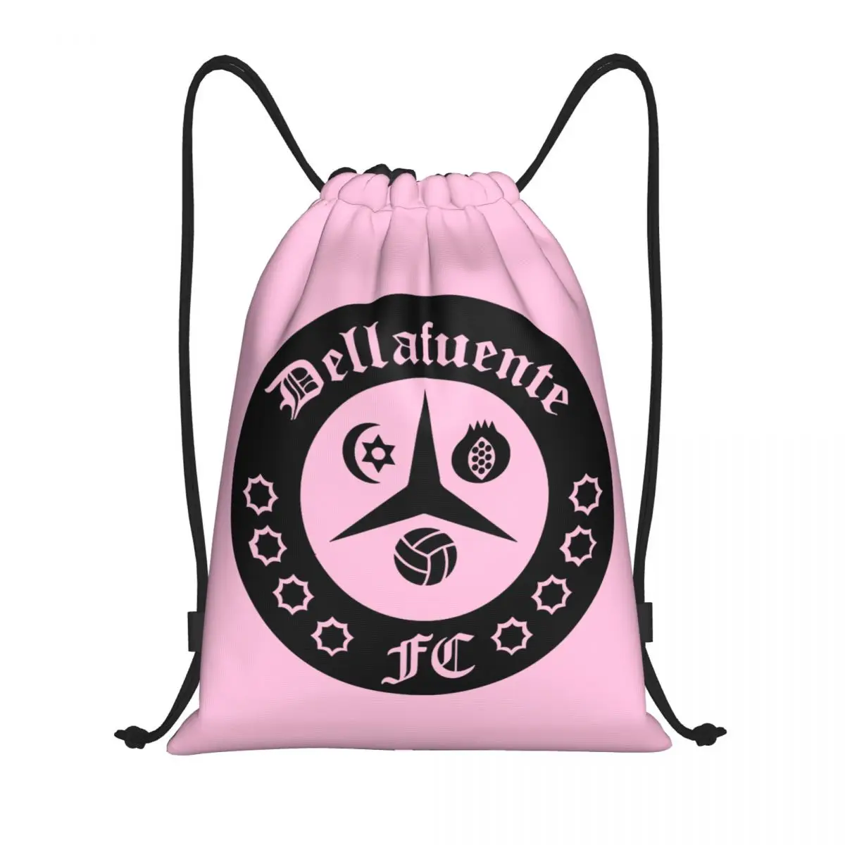 

Dellafuente FC Logo Drawstring Backpack Gym Sports Sackpack String Bag for Working Out