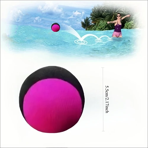 Imagen 2 del producto 4/1 unidad de pelotas flotantes duraderas para agua, pelotas de playa elásticas, suaves y elásticas, para piscinas, pliegues y actividades al aire libre