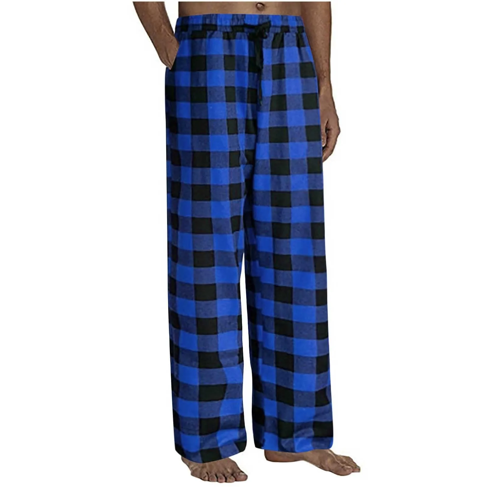 

Sweatpants Cargo Pants Men Casual Plaid Loose Sport Plaid Pajama Trousers Men'S Clothing Sports Pants Clothing Joggers