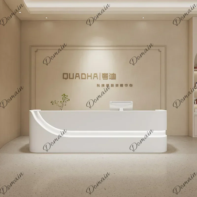 X Organizers Modern Reception Desk Counter Stroe Office Table Conference Desk Console Meuble Nordic Mostrador Trendy Furniture