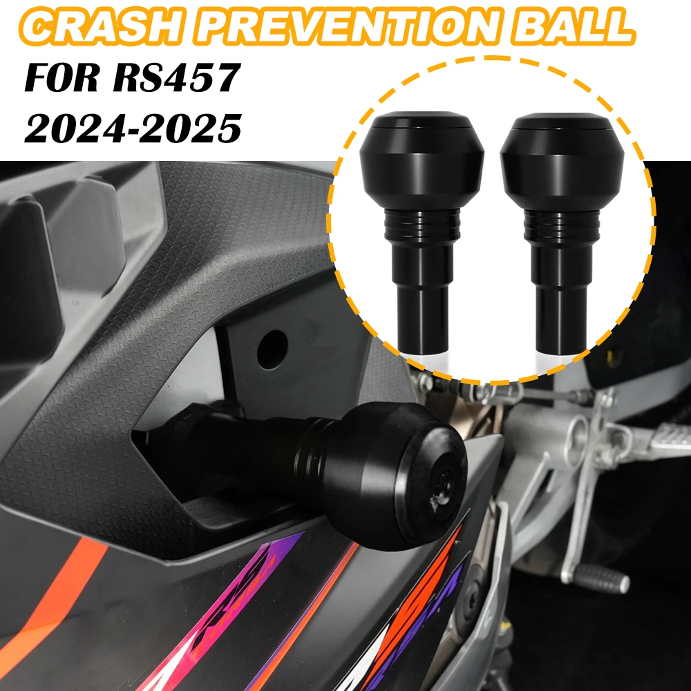 

Frame Slider Protector Motorcycle Engine Crash Pad Body Anti-collision Ball Protection For RS457 2024 2025 rs 457