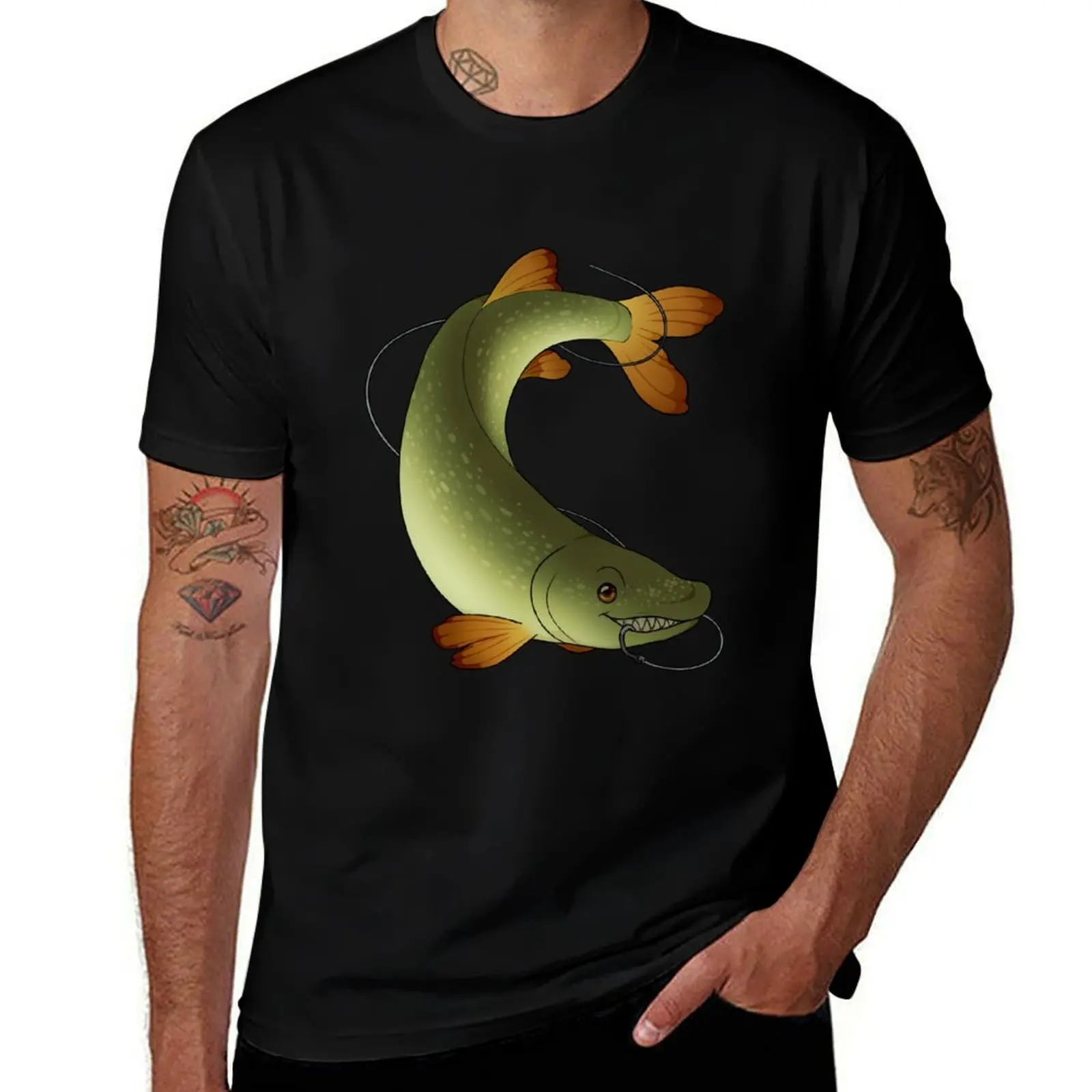 

Pike T-Shirt clothes custom shirt boys animal print summer shirt mens clothes