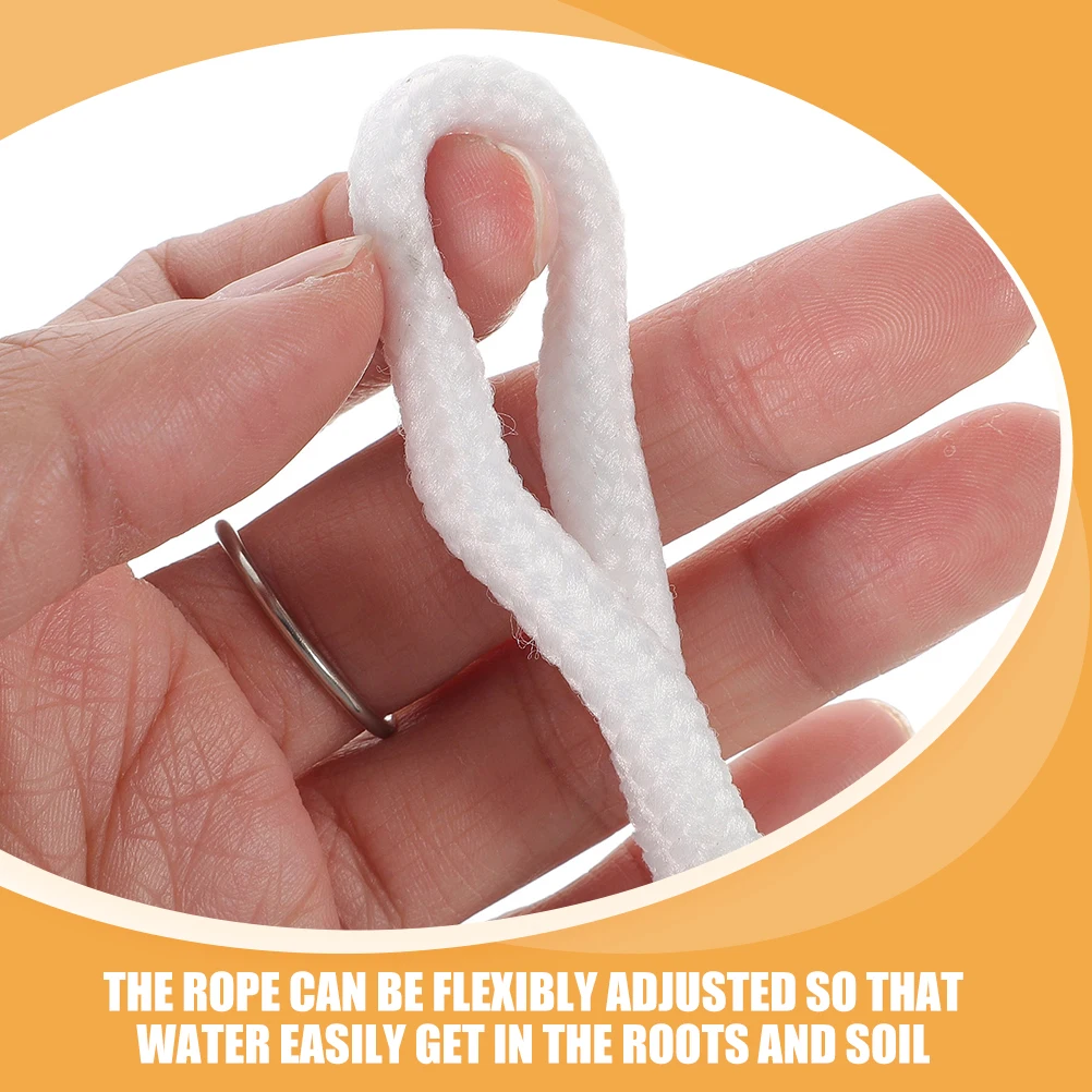 

Gardening Cotton Rope 10m White Planter Pot Absorbent Cord Automatic System Indoor Plants Irrigation Self