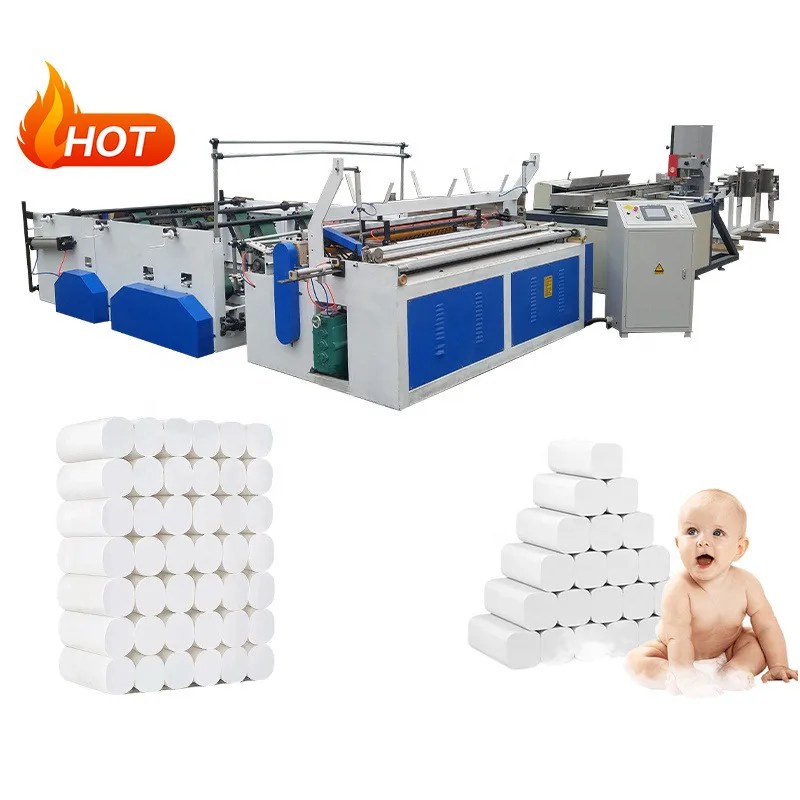 Hot Sale Fully Automatic Toilet Paper Making Machine Rewinding Roll Paper Manufacturing Equipment