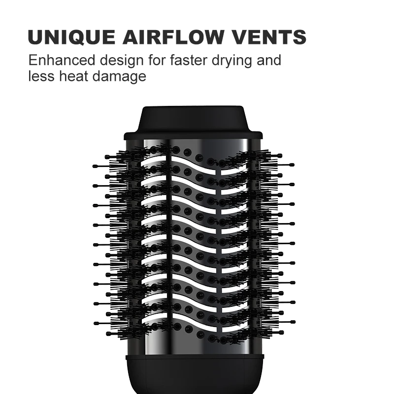 Multi-function 3 in 1 Blow Dryer Brush One Step Negative Ion Hair Dryer and Styler Volumizer Hot Hair Brush