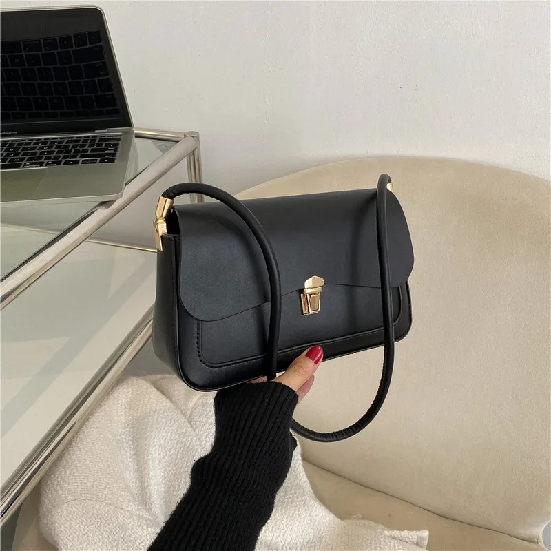 Fashionable Underarm Women's Bag  Autumn Winter New Style Luxury Sensation French Bread Bag Versatile Small Square Handbag