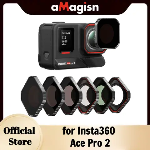 aMagisn CPL UV ND 필터 세트 Insta360 Ace Pro 2용 ND8 ND16 ND32 ND64 방수 렌즈 필터 Insta 360 AcePro2 액세서리용