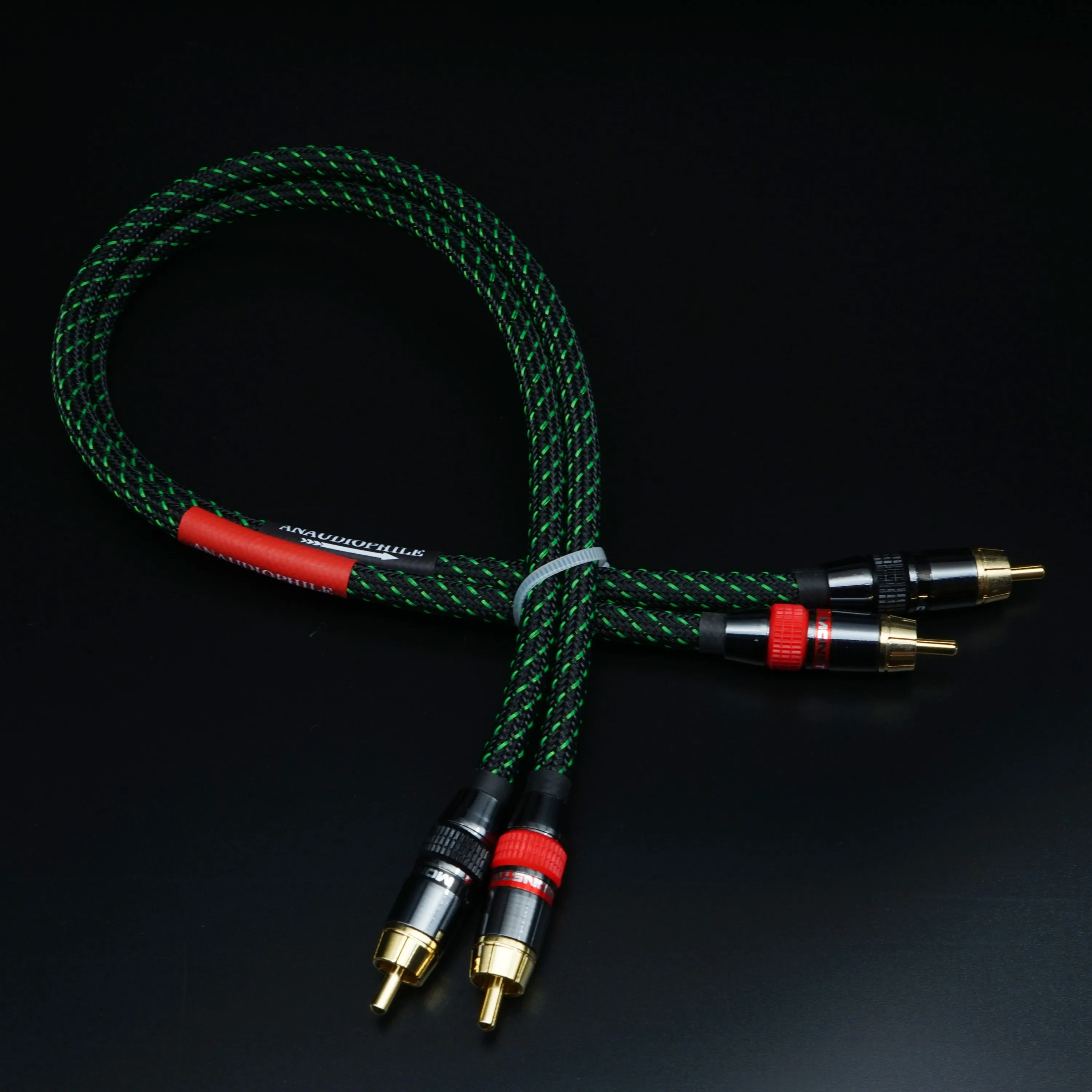 Pair HiFi RCA Audio Cable Proferssional RCA Male Interconnect Cable Thick Conductor For Preamp Amplifier DAC CD Player