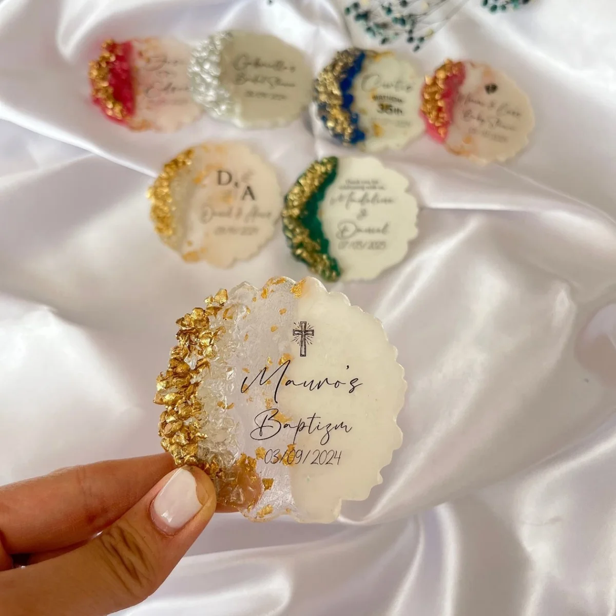 Custom  Baptism Magnet,First communion Favor,Christening Favor,Comfirmation Gift,Mi Bautizo,Baptism gift for guest, Christening