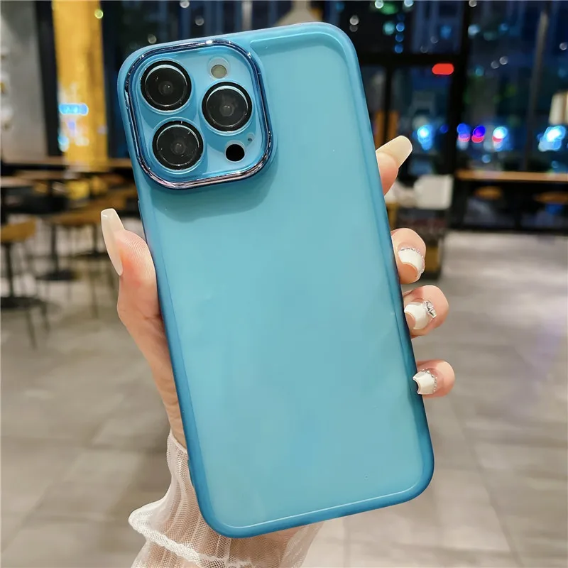 Fashion Girls Colorful Camera Glass Full Protection Clear Back Matte Soft TPU Bumper Phone Case For Infinix HOT 9 PLAY X680