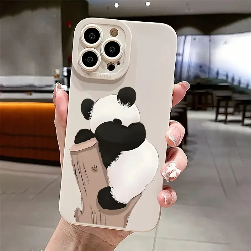 Panda Sitting on A Tree Phone Case for Samsung A53 A55 A52 A54 5G A13 A14 A15 A32 A34 A35 Cover S24 S23 Ultra S22 Plus S20 FE