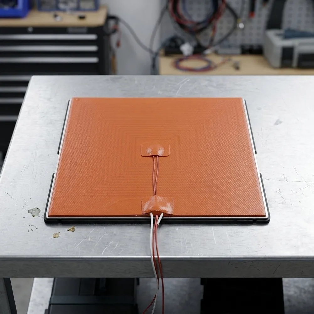 For 3D Printing Silicone Heated Bed Mat Industrial Heating Mat Even Temperature Distribution Strong 3 Meter Backing