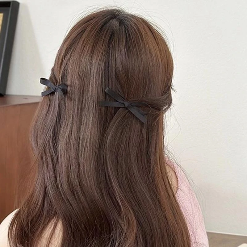 

Sweet Ballet Mini Bowknot Hairpins for Women Duckbill Hair Clip Barrettes Side Pin for Girl Hair Accessories 15UB