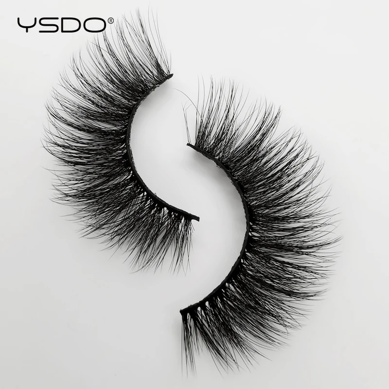 YSDO 5 Pairs Faux Mink Eyelashes 3d Mink Hair Lashes Natural Long Soft False Eyelashes Volume Lashes Extension Tools Maquillaje