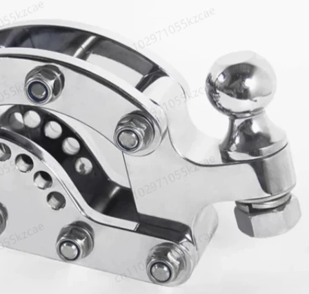 Safe Towing Ball Mount - Adjustable Manganese Steel for Secure Trailer Connection, Exterior Vehicle Accessory