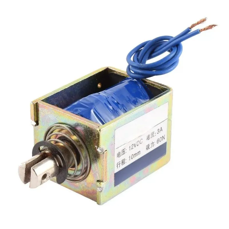 Frame Push-pull Electromagnet JF-1050B Voltage DC12v 24v Suction 60N Stroke 10MM