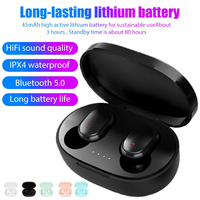 A6S TWS Bluetooth 5.0 Wireless Earphones, Headphone, Stereo Headset, Sports Earbuds, Microphone with Charging Box for Cell Phone